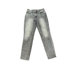 Judy Blue Size 29/9 Slim Fit Grey Acid Wash Jeans High Rise Stretch